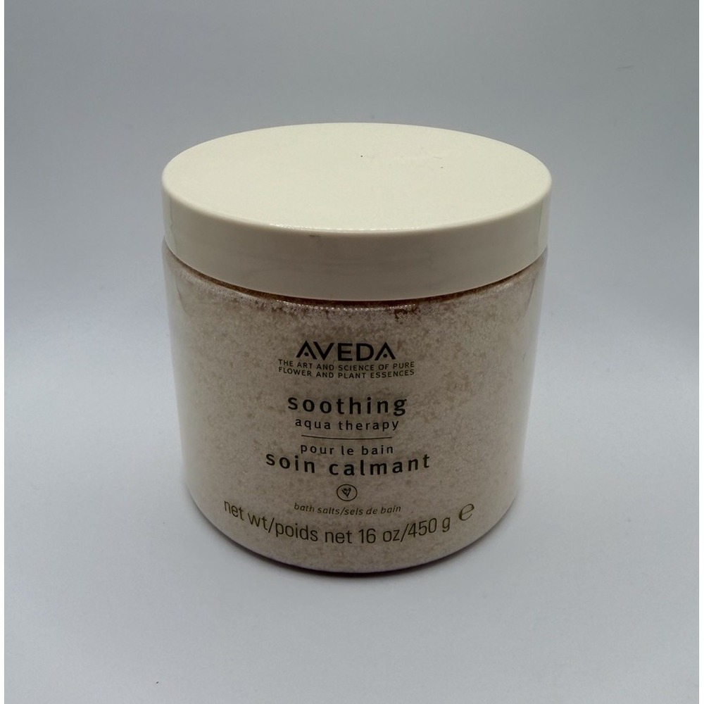 Aveda Soothing Aqua‎ Therapy Bath Salts 16 Oz Large Size 90% Full